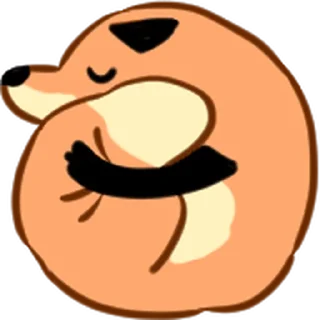 😴 emoji fox friends 2 @moe_sticker_bot Telegram sticker 10 of 40