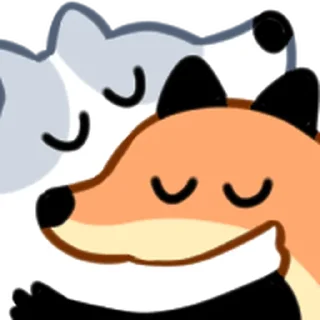 🦊 emoji fox friends 2 @moe_sticker_bot Telegram sticker 15 of 40