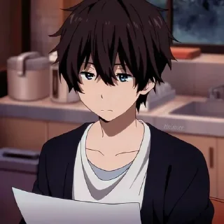 🎐 emoji Oreki 🎐  [ @AnimeCommunityChat ] Telegram sticker 23 of 120
