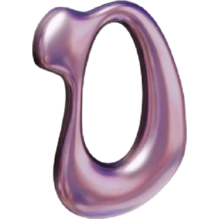 Sticker from huruf alphabet