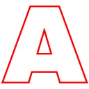 Sticker from alphabet