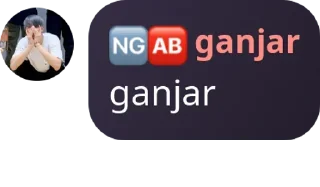 🤠 emoji 🆖🆎 ganjar Telegram sticker 1 of 22