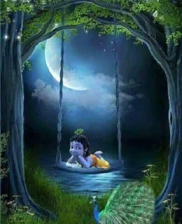😌 emoji Krishna little Telegram sticker 7 of 32