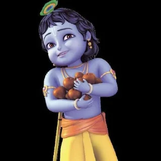 😅 emoji Krishna little Telegram sticker 9 of 32
