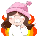😡 emoji @tikelmu Amelya's Happy Everyday Telegram sticker 5 of 41