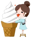 🍦 emoji @tikelmu Amelya's Happy Everyday Telegram sticker 1 of 41