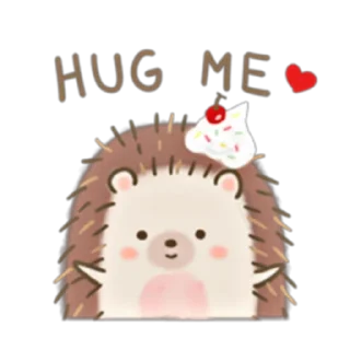 🤗 emoji Muffin The Hedgehog (FULL) [ENG] @WSZB_Stickers Telegram sticker 12 of 40