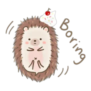 😐 emoji Muffin The Hedgehog (FULL) [ENG] @WSZB_Stickers Telegram sticker 6 of 40