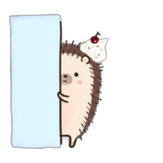 👁 emoji Muffin The Hedgehog (FULL) [ENG] @WSZB_Stickers Telegram sticker 22 of 40