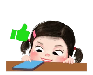 ⭐️ emoji Lookpear cute girl animated (ENG) @moe_sticker_bot Telegram sticker 18 of 24