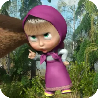 🧸 emoji masha and the bear @amneedsleep Telegram sticker 11 of 46