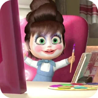 🧸 emoji masha and the bear @amneedsleep Telegram sticker 20 of 46