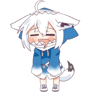 🤤 emoji 大白貓 @ShirakamiFubuking Telegram sticker 7 of 46