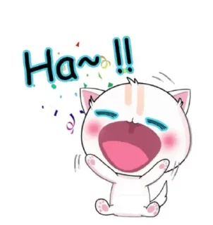 😂 emoji Cute Cat || @harsh246 Telegram sticker 18 of 20
