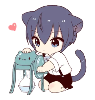 Sticker from @S0FTDEV1L the little boy