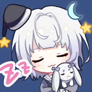 😴 emoji 雫るる_Official @lqmoe_channel Telegram sticker 21 of 45