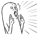 😱 emoji Intuitive expression系列 Telegram sticker 5 of 81