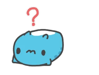 ❓ emoji 貓貓蟲咖波:喵喵叫 @moe_sticker_bot Telegram sticker 5 of 24