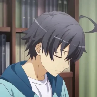 🥢 emoji Hikigaya Hachiman @Moontelaxx Telegram sticker 11 of 65
