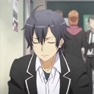 🥢 emoji Hikigaya Hachiman @Moontelaxx Telegram sticker 21 of 65