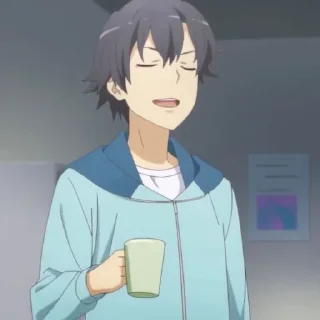 🍚 emoji Hikigaya Hachiman @Moontelaxx Telegram sticker 8 of 65