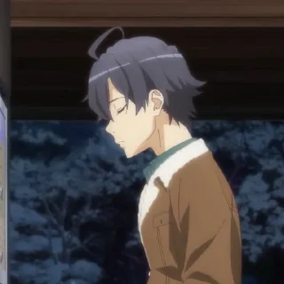 🍚 emoji Hikigaya Hachiman @Moontelaxx Telegram sticker 2 of 65