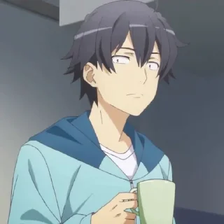🥢 emoji Hikigaya Hachiman @Moontelaxx Telegram sticker 7 of 65