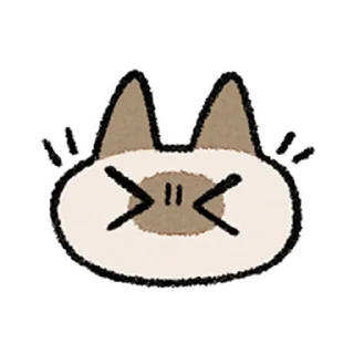 ⭐ emoji Kawaii Siamese @moe_sticker_bot Telegram sticker 12 of 40