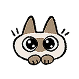 ⭐ emoji Kawaii Siamese @moe_sticker_bot Telegram sticker 9 of 40