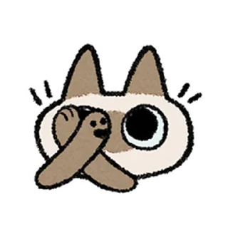 ⭐ emoji Kawaii Siamese @moe_sticker_bot Telegram sticker 11 of 40