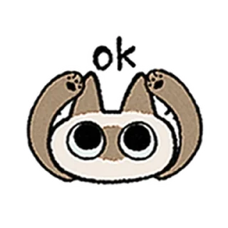 ⭐ emoji Kawaii Siamese @moe_sticker_bot Telegram sticker 10 of 40
