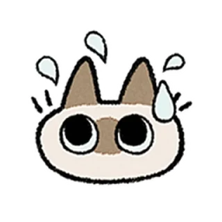 ⭐ emoji Kawaii Siamese @moe_sticker_bot Telegram sticker 24 of 40