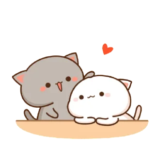 💖 emoji Mochi Mochi Peach Cat Telegram sticker 20 of 48