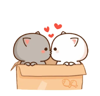 💞 emoji Mochi Mochi Peach Cat Telegram sticker 15 of 48