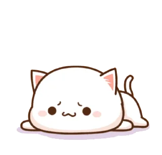 😑 emoji Mochi Mochi Peach Cat Telegram sticker 14 of 48
