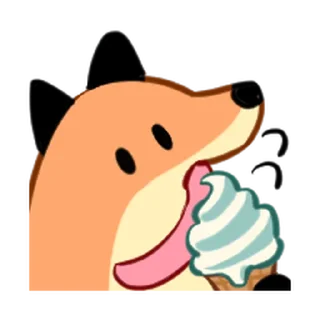 ⭐️ emoji fox friends 2 @moe_sticker_bot Telegram sticker 11 of 40