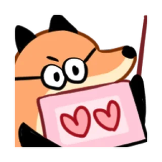 ⭐️ emoji fox friends 2 @moe_sticker_bot Telegram sticker 20 of 40