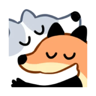 ⭐️ emoji fox friends 2 @moe_sticker_bot Telegram sticker 15 of 40