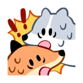 ⭐️ emoji fox friends 2 @moe_sticker_bot Telegram sticker 4 of 40