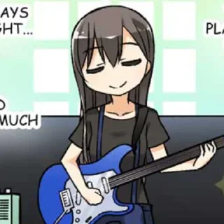 🎸 emoji ✽ུ ֺ 𝂅 @CheerfulGentle ໑ @xyelloarc ེི ྀ Telegram sticker 22 of 55