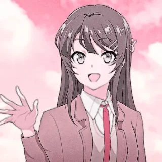 🌷 emoji 🌷sakurajima mai🌸 by :: @arlettagallery Telegram sticker 2 of 30