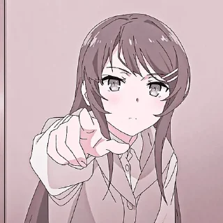 🌷 emoji 🌷sakurajima mai🌸 by :: @arlettagallery Telegram sticker 10 of 30