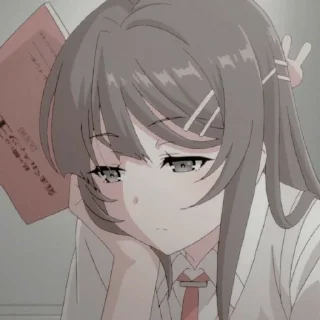 😥 emoji ❀ Sakurajima mai ❀ Telegram sticker 10 of 27