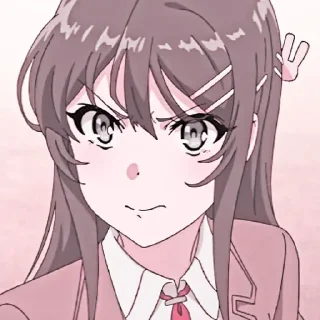 🌸 emoji 🌷sakurajima mai🌸 by :: @arlettagallery Telegram sticker 18 of 30