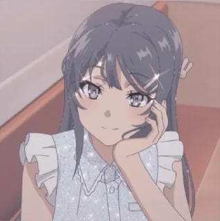 ☺️ emoji ❀ Sakurajima mai ❀ Telegram sticker 8 of 27