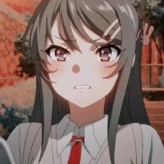 😡 emoji ❀ Sakurajima mai ❀ Telegram sticker 19 of 27