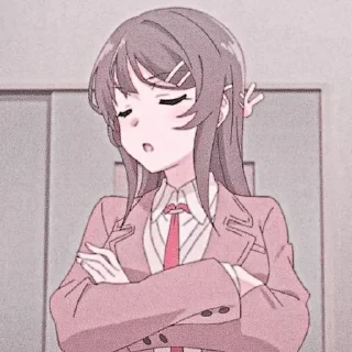 🌸 emoji 🌷sakurajima mai🌸 by :: @arlettagallery Telegram sticker 9 of 30