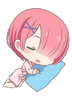 😴 emoji Re : Zero @StickersofWeeb Telegram sticker 14 of 45