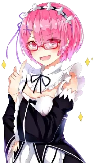 😎 emoji Re : Zero @StickersofWeeb Telegram sticker 22 of 45