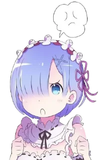 😡 emoji Re : Zero @StickersofWeeb Telegram sticker 5 of 45